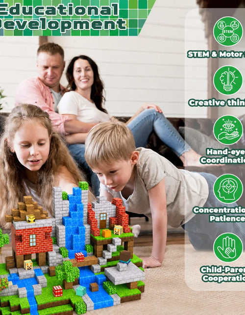 Load image into Gallery viewer, New Magnetic Building Blocks Mine World Magnetic Cozy Forest Cabin Construction Brick Cube STEM Boy Girl Children Toy Set Gift
