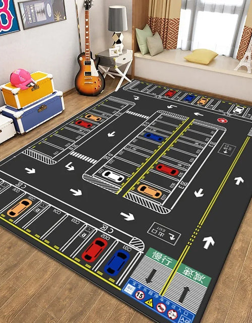 Load image into Gallery viewer, Car Play Mat for Boys and Girls Highway City Traffic-Themed Rugs for Kids Toy Cars Kids Rugs for Playroom Non-Slip Kids Play Rug

