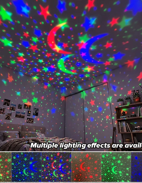 Load image into Gallery viewer, LED Starry Sky Night Lights USB Projector Lamp Magic Ball Moon Star Christmas Lights Home Room Atmosphere Decorations
