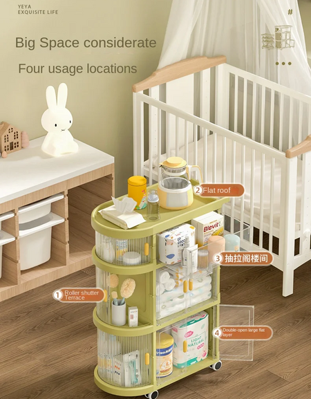 Baby Rack Storage Folding Trolley