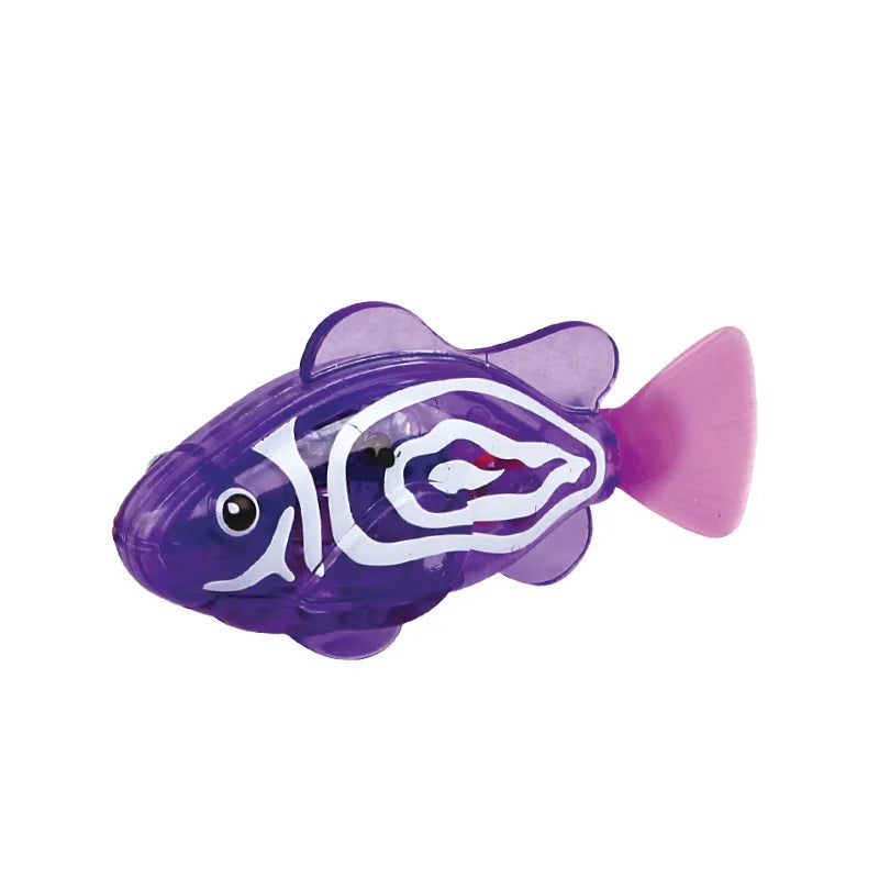 Baby Bath Light-Up Sensor Electric Small Fish Playing in Water Pet Fish Swimming Fish Can Swim Realistic Clownfish Toy