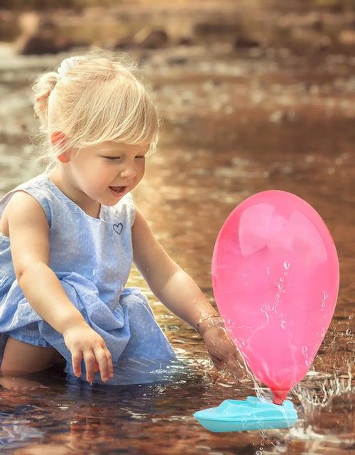 Load image into Gallery viewer, random color Balloon Power Boat DIY Science Experiment Balloon Car Educational Equipment Inertia Toy Kindergarten With 3Balloons

