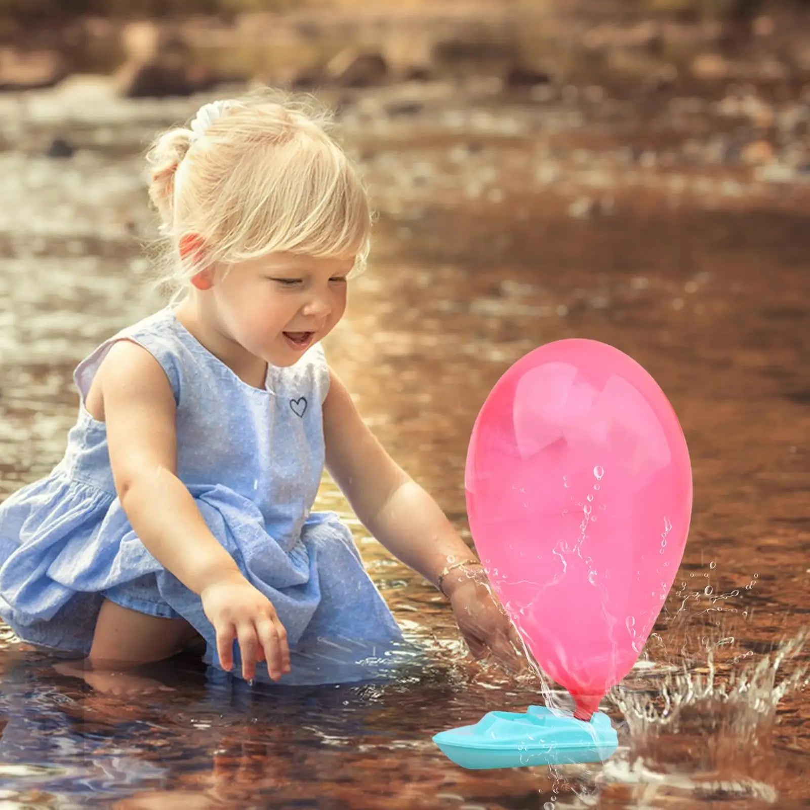 random color Balloon Power Boat DIY Science Experiment Balloon Car Educational Equipment Inertia Toy Kindergarten With 3Balloons