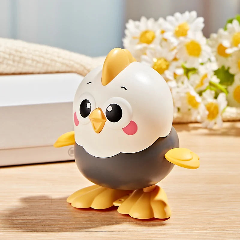 Funny Colorful Chick Reptile Clockwork Crawling Toy Rocky Swing Wind up Toy