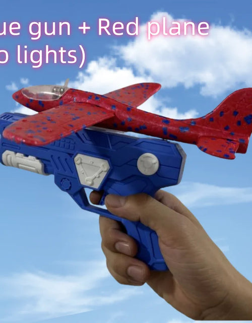 Load image into Gallery viewer, Foam Plane Gun Launcher Popular Outdoor Toy Boy Sports Catapult Game Emotional Interactive Girl Birthday Christmas Gift
