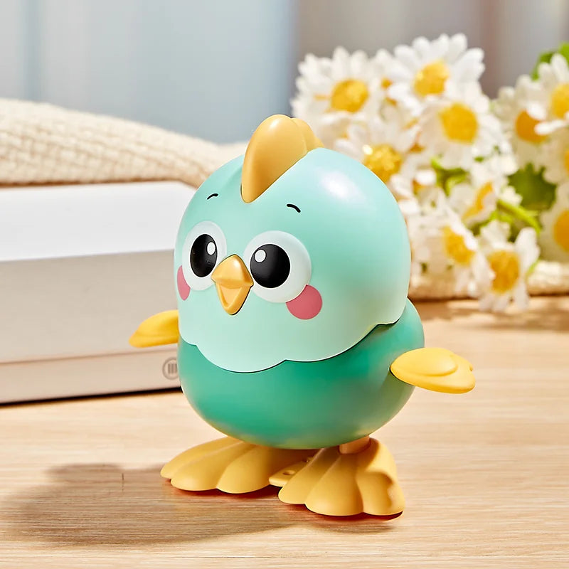 Funny Colorful Chick Reptile Clockwork Crawling Toy Rocky Swing Wind up Toy