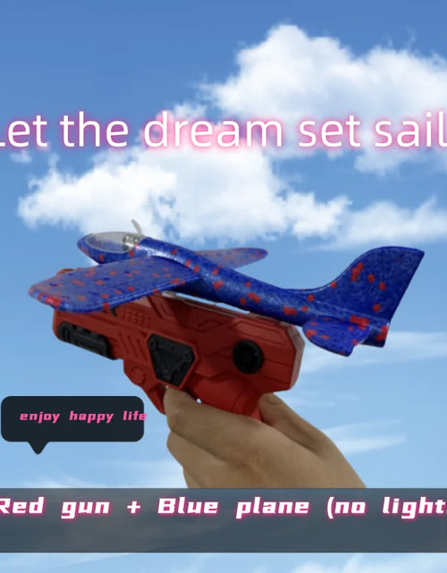 Load image into Gallery viewer, Foam Plane Gun Launcher Popular Outdoor Toy Boy Sports Catapult Game Emotional Interactive Girl Birthday Christmas Gift
