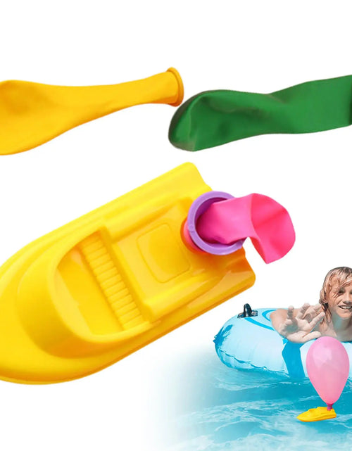 Load image into Gallery viewer, random color Balloon Power Boat DIY Science Experiment Balloon Car Educational Equipment Inertia Toy Kindergarten With 3Balloons
