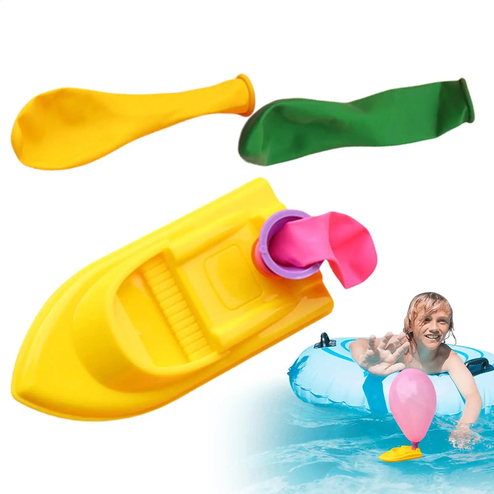 random color Balloon Power Boat DIY Science Experiment Balloon Car Educational Equipment Inertia Toy Kindergarten With 3Balloons
