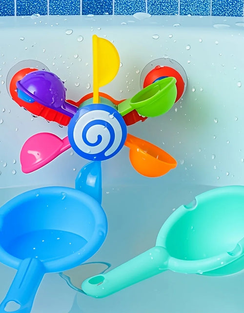 Load image into Gallery viewer, Fun Spinning Windmill Bath Toys, Sensory Bath Gifts for Children, Ideal Birthday and Christmas Gifts, Pool Shower, Flotador Bebe
