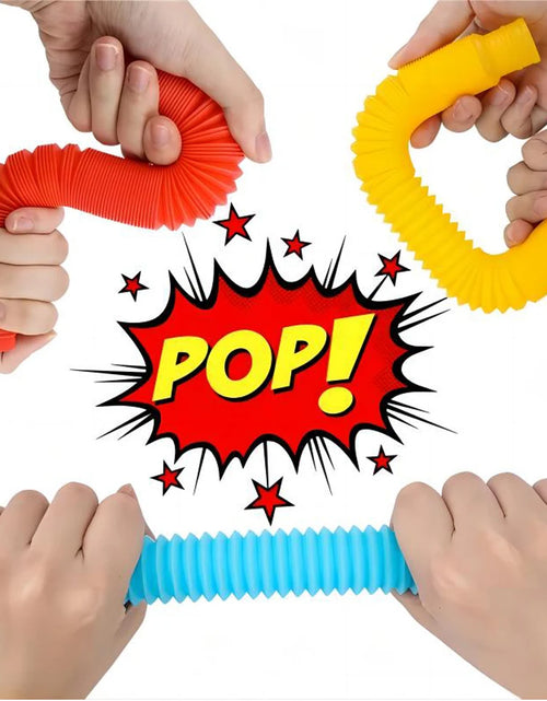 Load image into Gallery viewer, 10-30PCS Colorful Telescopic Tubes Fidget Toys Plastic Sensory Pop Tubes Stress Relief Toys Adults Decompression Kids Toys Gifts
