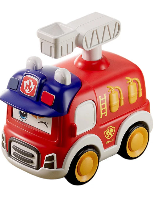 Load image into Gallery viewer, Toddler Press And Go Vehicle Cartoon Baby Mini Ambulance Police Car Fire Truck Excavator Model Gift For Kids Toys
