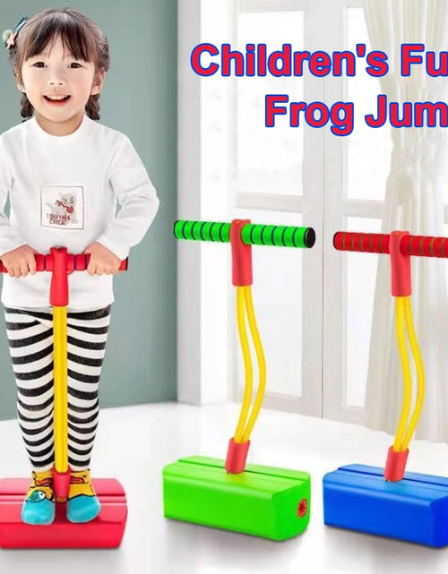 Load image into Gallery viewer, Children Growing Bounce Sense Training Pogo Stick Jumper Tall Foam Frog Toy Jumping Stilts Shoes Sport Outdoor Toys For Kids
