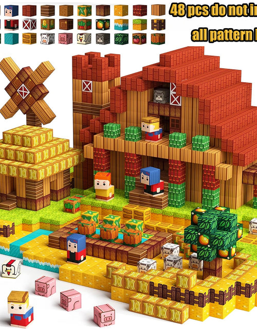 Load image into Gallery viewer, New Magnetic Building Blocks Mine World Magnetic Cozy Forest Cabin Construction Brick Cube STEM Boy Girl Children Toy Set Gift
