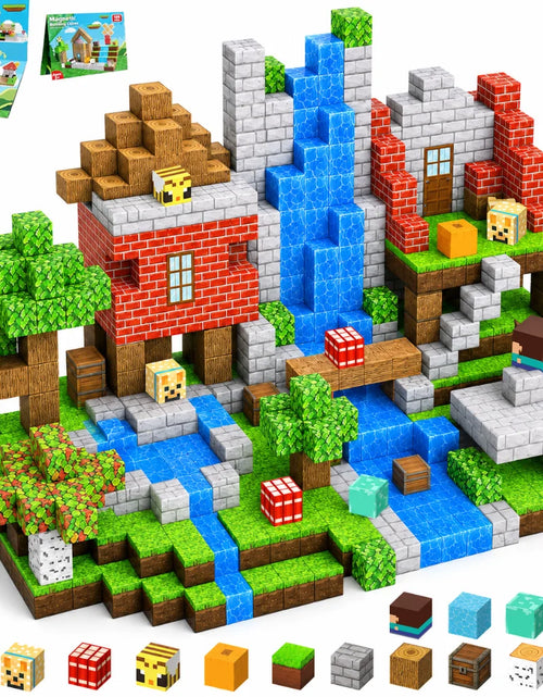 Load image into Gallery viewer, New Magnetic Building Blocks Mine World Magnetic Cozy Forest Cabin Construction Brick Cube STEM Boy Girl Children Toy Set Gift
