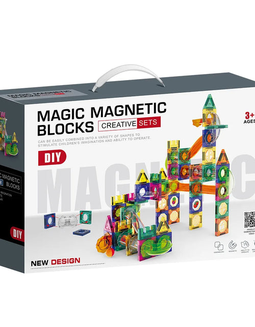 Load image into Gallery viewer, Building Block Set Physics Exploration Ball Track Magnetic Building Blocks Parent Child Puzzle Assembly Toy Gift Birthday Gift
