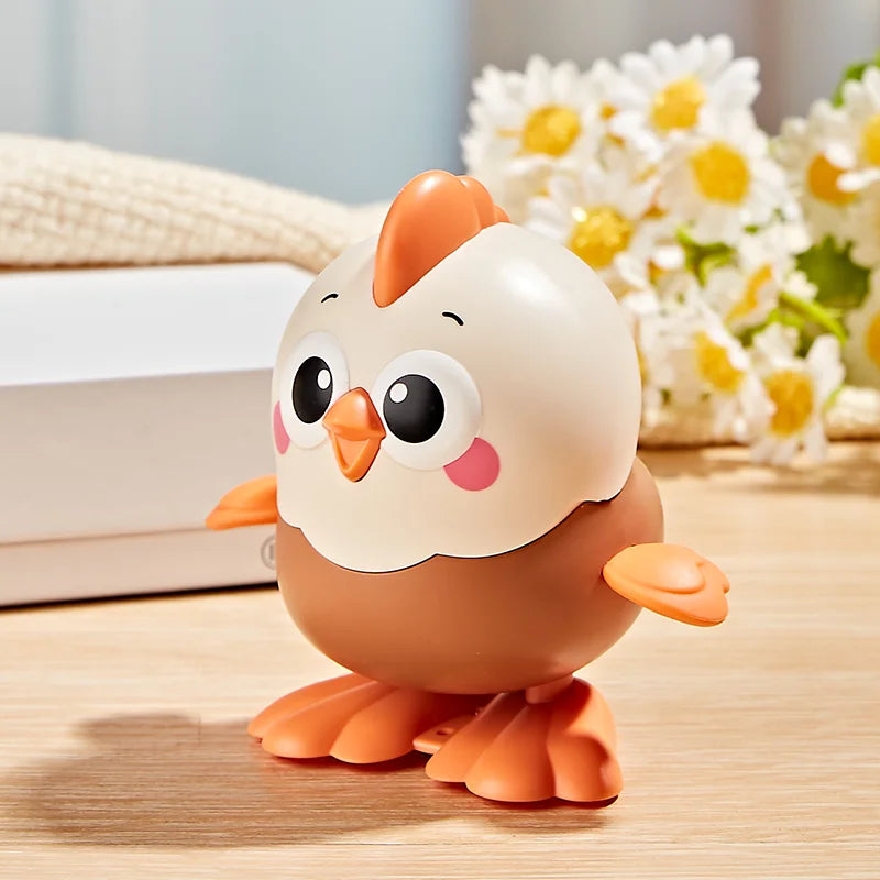 Funny Colorful Chick Reptile Clockwork Crawling Toy Rocky Swing Wind up Toy