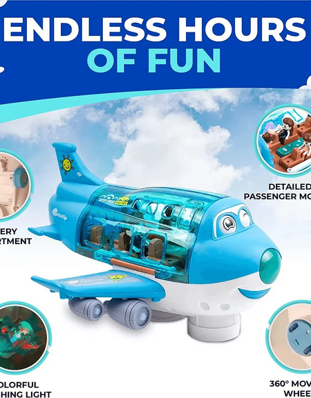 Baby Airplane Toy Musical Toy with Light