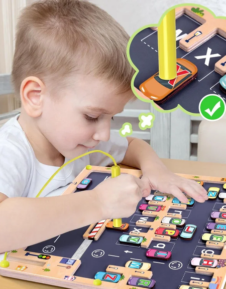 Wooden Magnetic Alphabet Maze Letter Puzzle