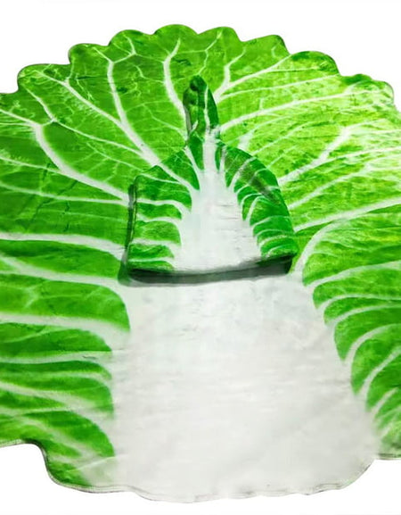 Baby Cabbage Flannel Wrap Blanket