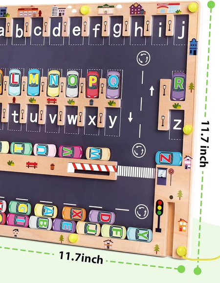 Wooden Magnetic Alphabet Maze Letter Puzzle