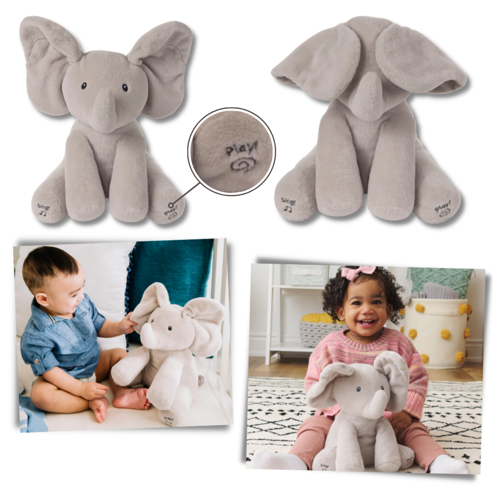 Cute Baby Elephant Peekaboo Fun! 🐘🎈