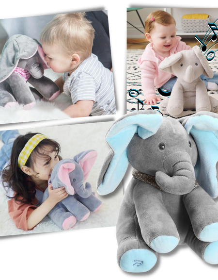 Cute Baby Elephant Peekaboo Fun! 🐘🎈