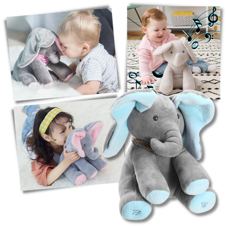 Cute Baby Elephant Peekaboo Fun! 🐘🎈