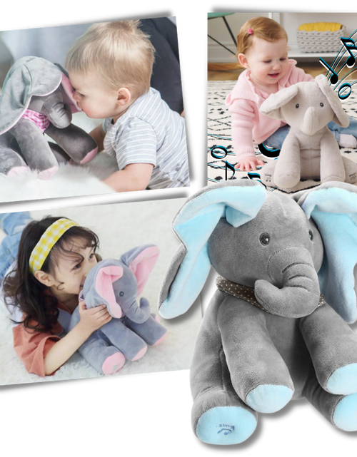 Load image into Gallery viewer, Cute Baby Elephant Peekaboo Fun! 🐘🎈

