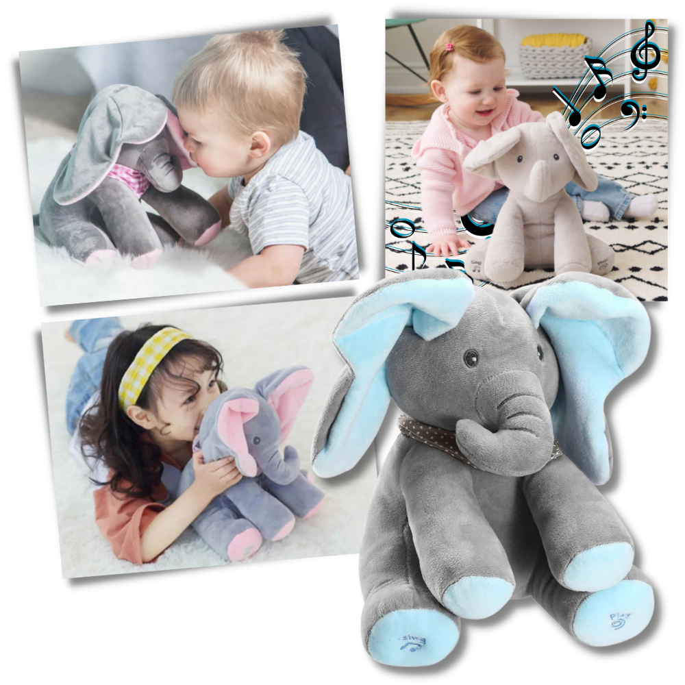 Cute Baby Elephant Peekaboo Fun! 🐘🎈