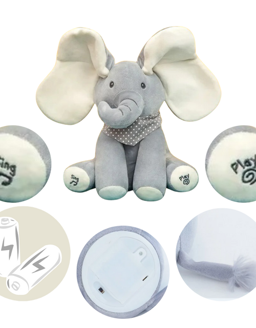 Load image into Gallery viewer, Cute Baby Elephant Peekaboo Fun! 🐘🎈
