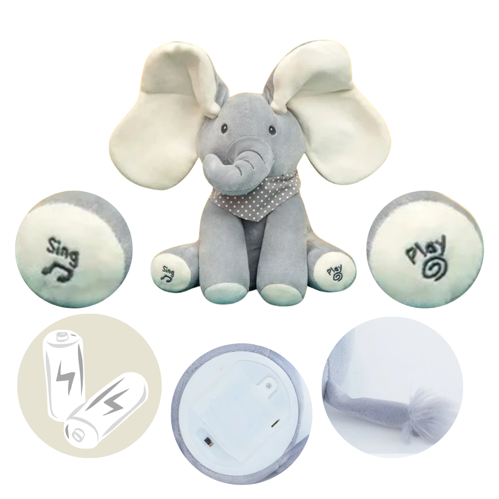 Cute Baby Elephant Peekaboo Fun! 🐘🎈