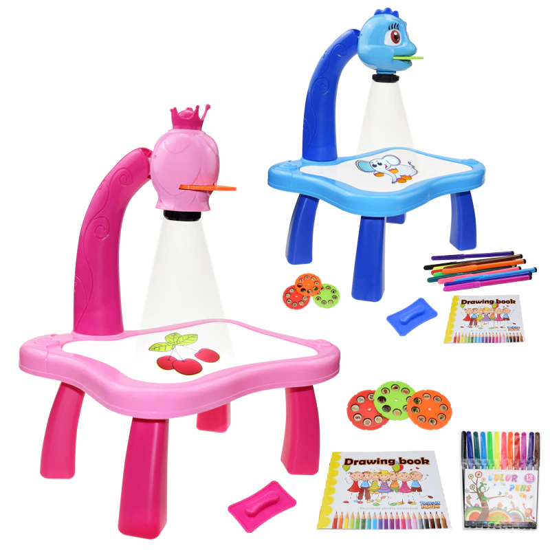 Led Projector Art Drawing Table For Kids