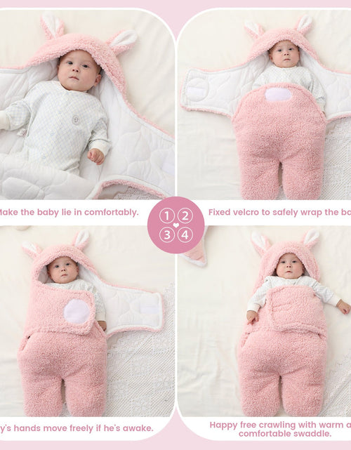 Load image into Gallery viewer, Cute Rabbit Baby Sleeping Bag For Newborn 0- 9 months
