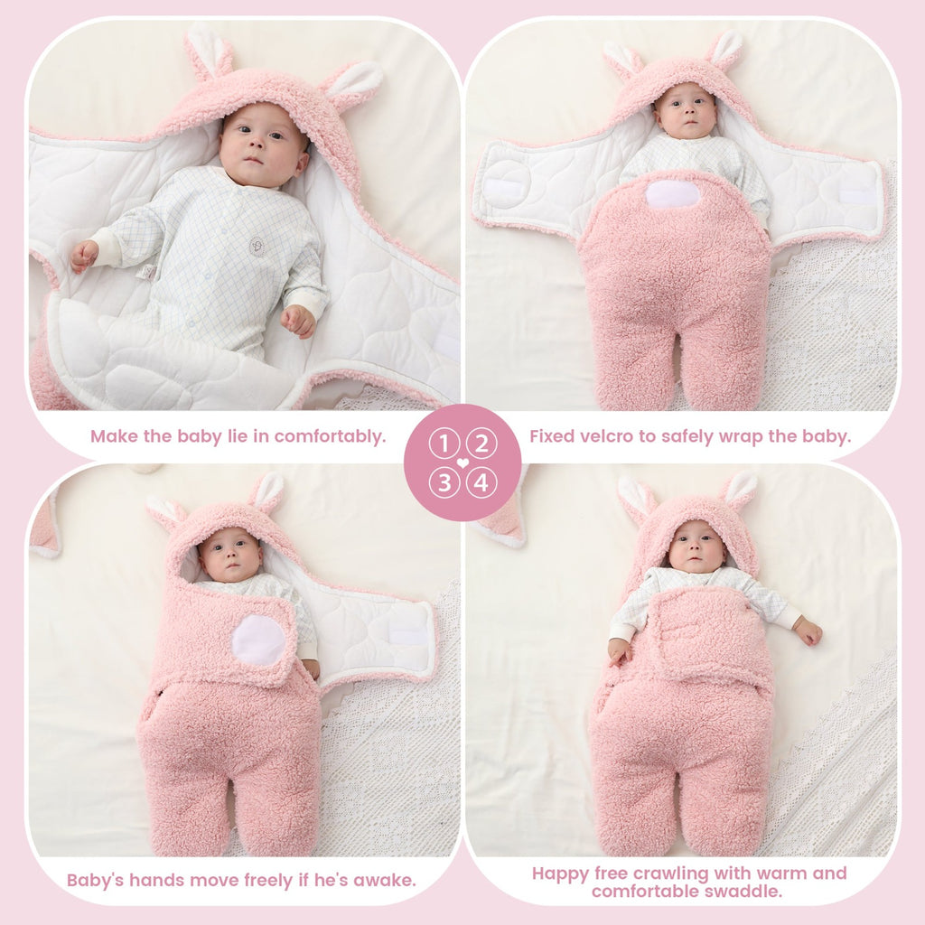 Cute Rabbit Baby Sleeping Bag For Newborn 0- 9 months