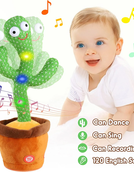 Dancing Cactus Mimicking Toy Repeats What You Say  🌵
