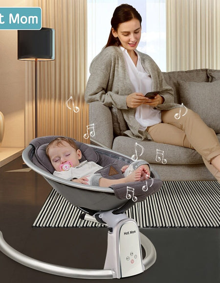 Electric Baby Swing with bluetooth Control Music Lullabies