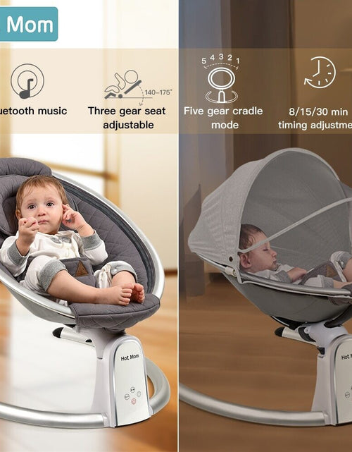 Load image into Gallery viewer, Electric Baby Swing with bluetooth Control Music Lullabies
