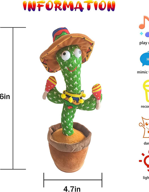 Load image into Gallery viewer, 🔥Dancing &amp; Talking Cactus Cowboy Style Mimicking Toy  🌵
