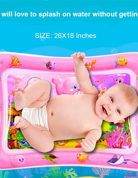 Water Play Mat for Babies Inflatable Tummy Time Water Play Mat