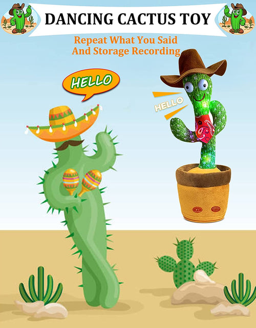 Load image into Gallery viewer, 🔥Dancing &amp; Talking Cactus Cowboy Style Mimicking Toy  🌵
