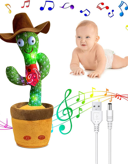 🔥Dancing & Talking Cactus Cowboy Style Mimicking Toy  🌵
