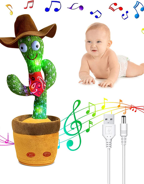 Load image into Gallery viewer, 🔥Dancing &amp; Talking Cactus Cowboy Style Mimicking Toy  🌵
