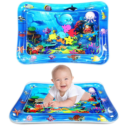Water Play Mat for Babies Inflatable Tummy Time Water Play Mat