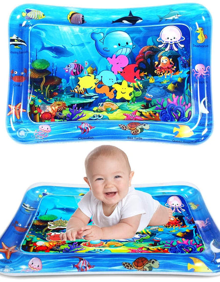 Water Play Mat for Babies Inflatable Tummy Time Water Play Mat