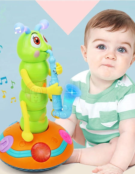 Musical Caterpillar Toy Interactive Singing Twist Worm