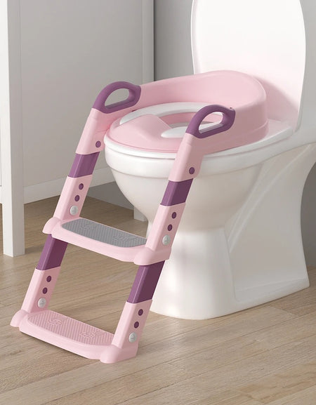 Children Toilet Seat Adjustable Step Stool with Handle